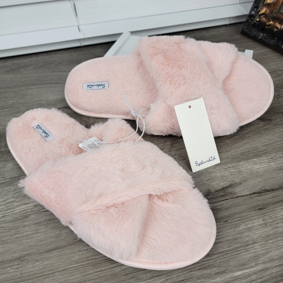 Splendid Shoes - Splendid Faux Fur Criss-cross Slippers